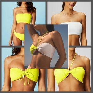 NWT Fabletics Multi-Wear Reversible Bandeau Swim Top/ Medium